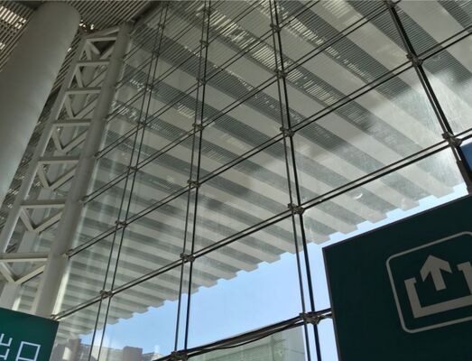 Verhärtetes Glas-Punkt Festung Vorhangwand Strukturelle Transparenz Punkt gestützte Vorhangwand