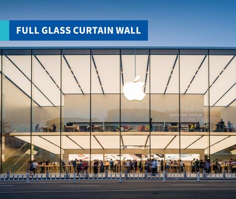 buy Transparency Structural Glazing System Seamless Frameless Structural Glazing online manufacture