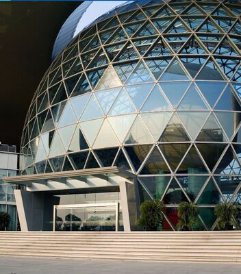 acheter Résistant à la corrosion Aluminium Dome Roof Large Span Powder Coating online manufacture