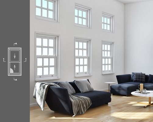 comprare Slide verticale a doppia sospensione per ventilazione industriale online manufacture