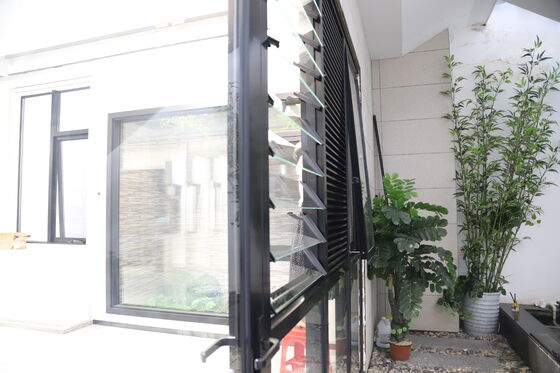buy Modern Fixed Aluminium Louver Window High Strength Customizable For Commercial Building online manufacture