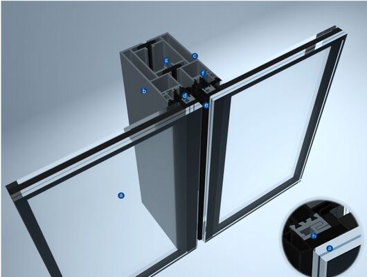 Buy Thermally Broken Aluminum Stick Curtain Wall System with Powder-Coated Finish for Non-Structural Residential Projects online manufacture