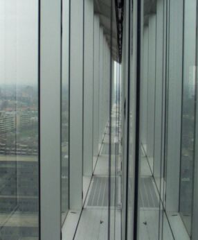 Buy Dynamic Insulation and Natural Ventilation Double-Skin Curtain Wall with Low-E Argon-Filled Insulating Glass online manufacture