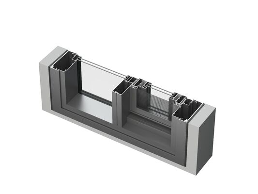 Thermal Insulation Unitised Curtain Wall System Awning Window For ...